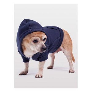 American Apparel flex fleece dog zip hoodie S blue